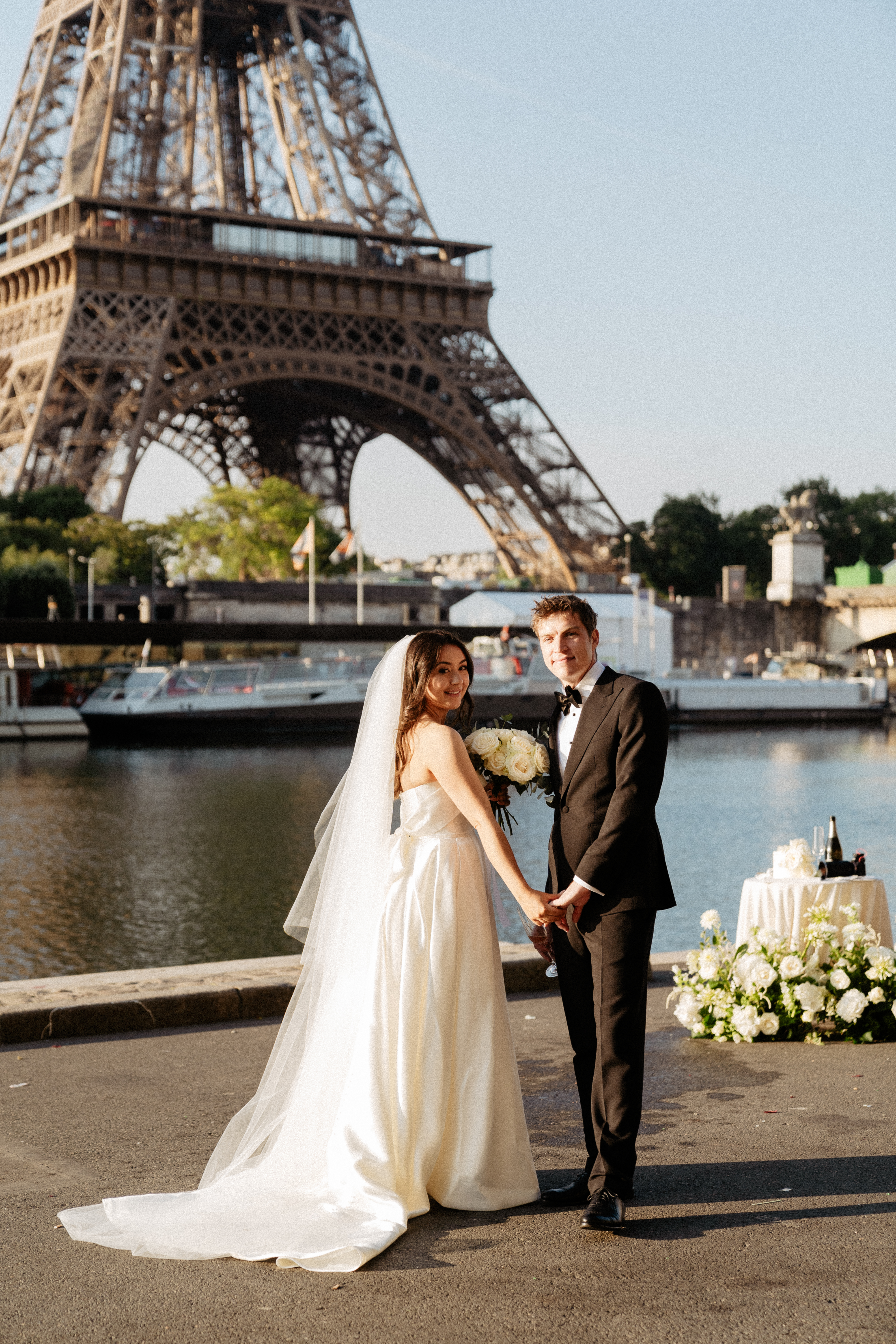 Best Elepement Ceremony Locations  Seine River -  Eiffel Tower view
